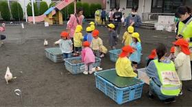 移動動物園が来てくれました。