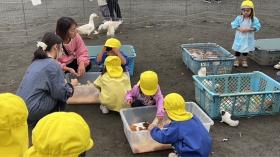 移動動物園が来てくれました。
